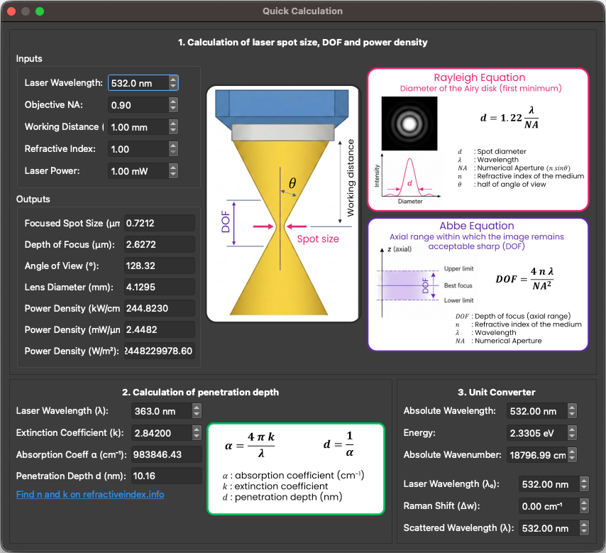 Quick Calculators UI